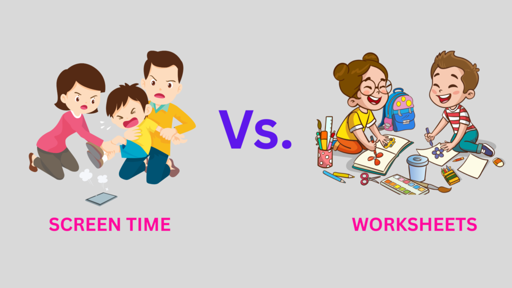 Why Worksheets Are More Important for Kids Than Screen Time