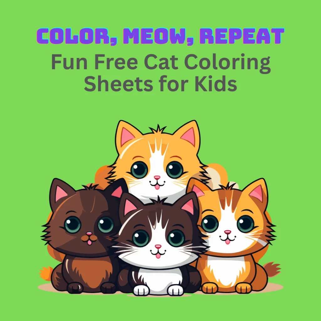 Color, Meow, Repeat – Fun Free Cat Coloring Sheets for Kids (Pages 10)