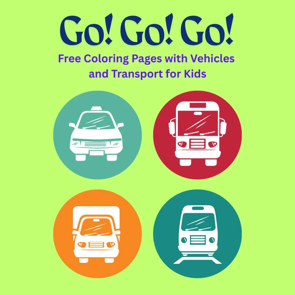 Go! Go! Go! Free Coloring Pages with Vehicles and Transport for Kids (Pages 10)