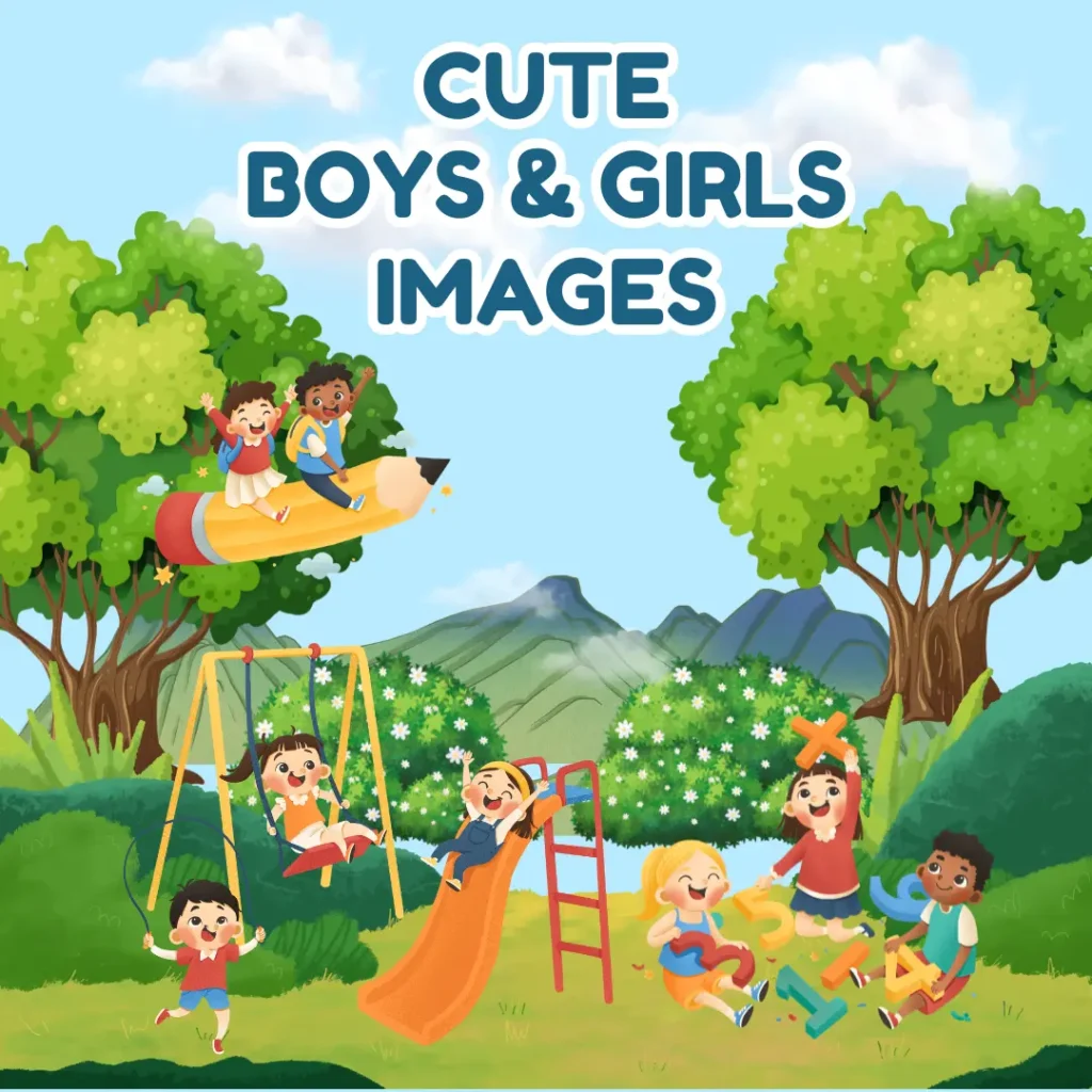 Joyful Learning Worksheets with Cute Boys and Girls Images (Pages 9)