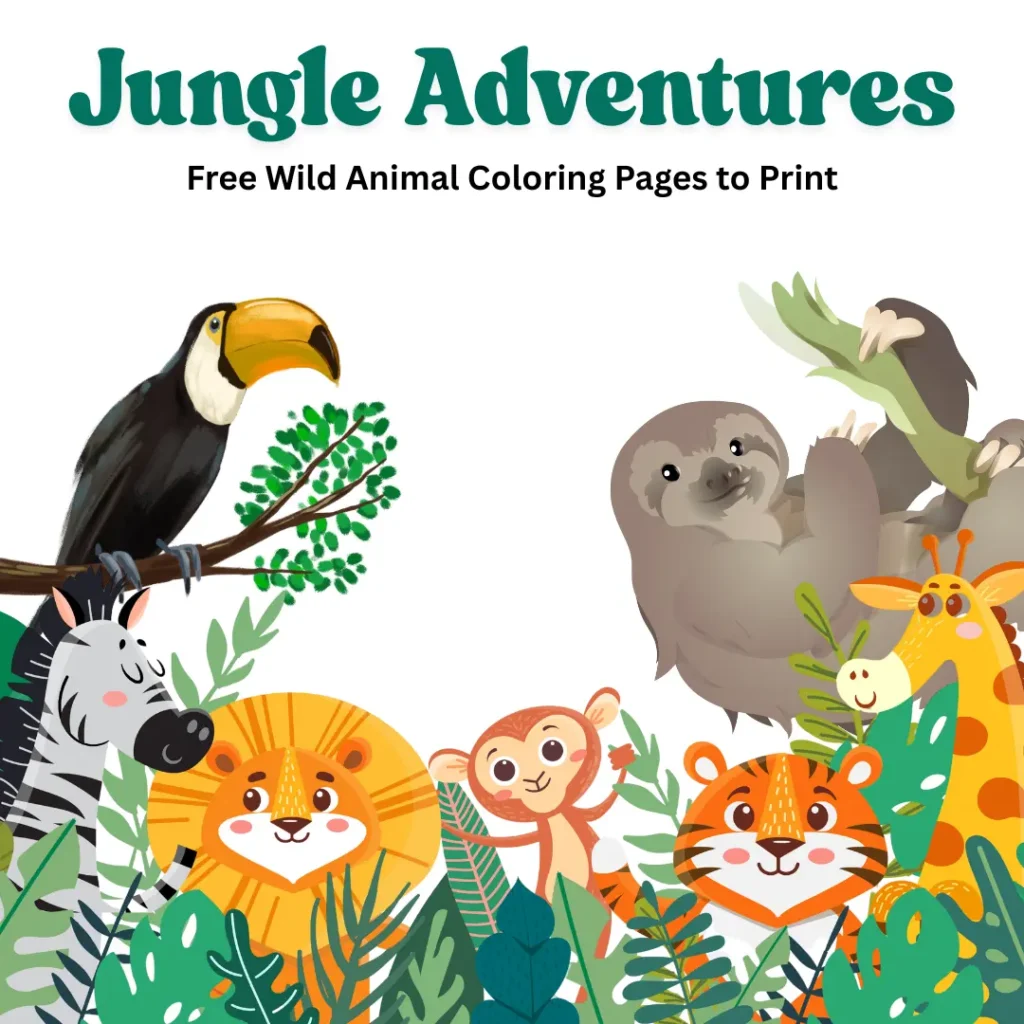 Jungle Adventures – Free Wild Animal Coloring Pages to Print (Pages 11)