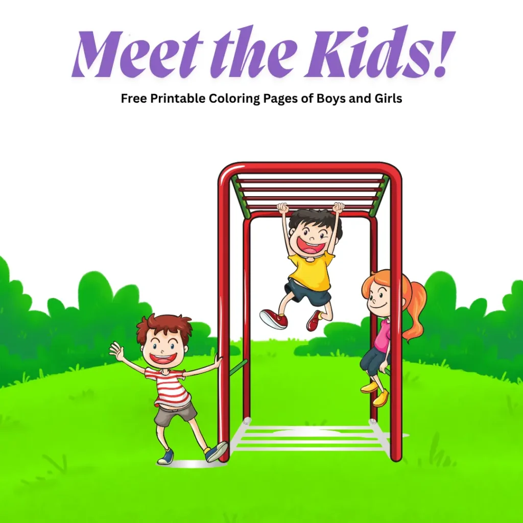 Meet the Kids! Free Printable Coloring Pages of Boys and Girls (Pages 9)