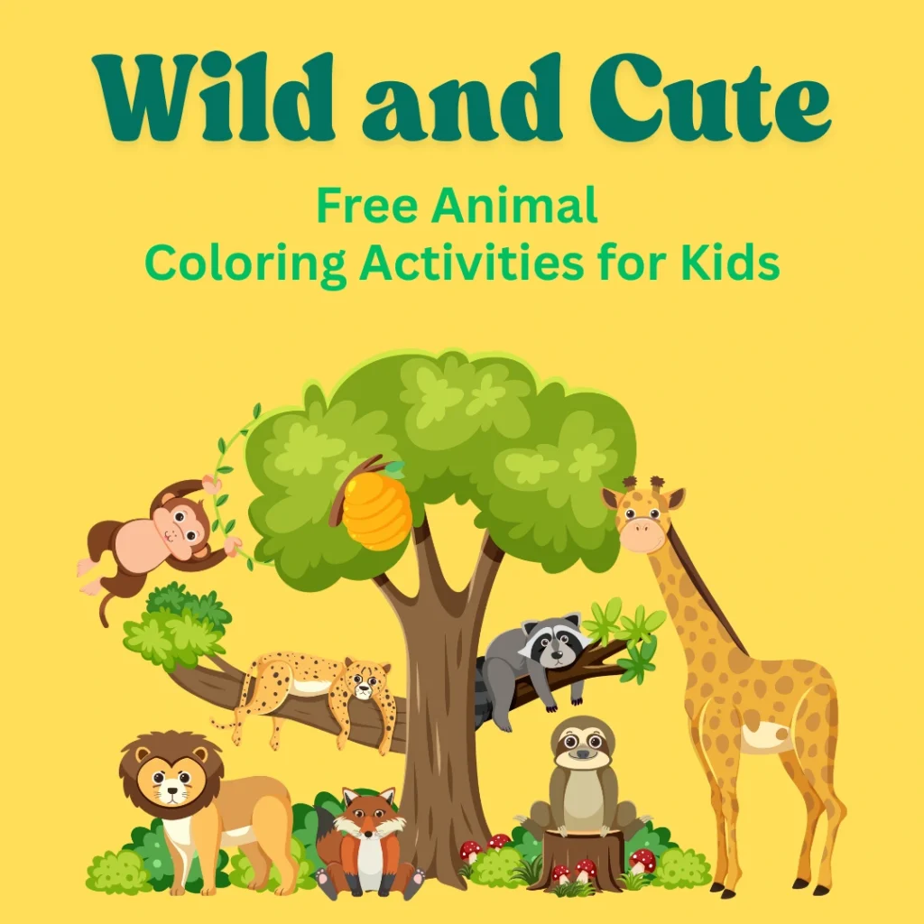Wild and Cute! Free Animal Coloring Activities for Kids (Pages 9)