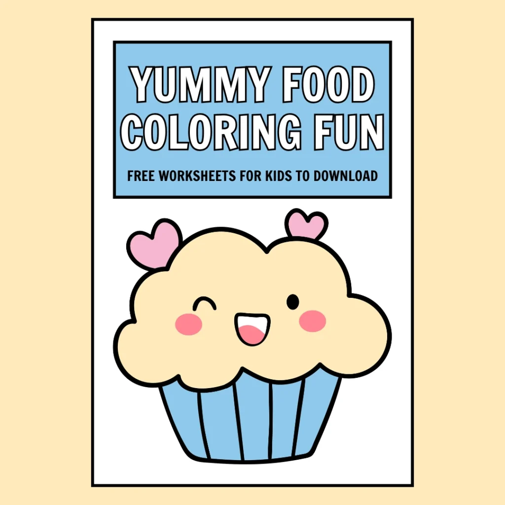 Yummy Food Coloring Fun – Free Worksheets for Kids to Download (Pages 17)