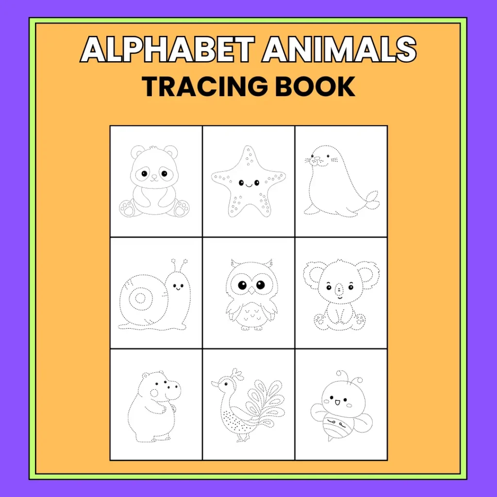 Alphabet Animals Tracing Book – A to Z Writing Fun for Kids (Pages 27)