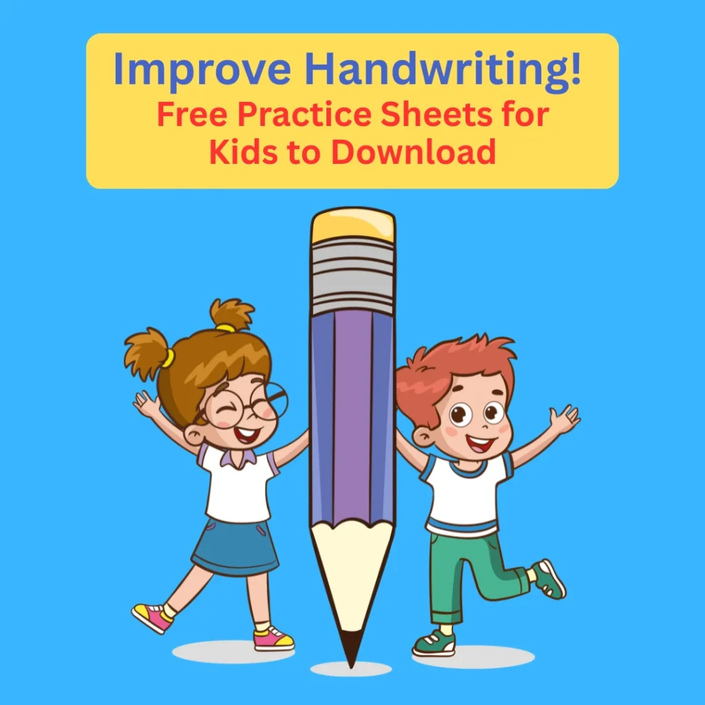 Improve Handwriting! Free Practice Sheets for Kids to Download(Pages 10)