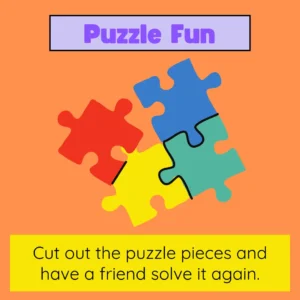 Matching Puzzle Pieces Worksheet for Kids – Free Printable Brain Game