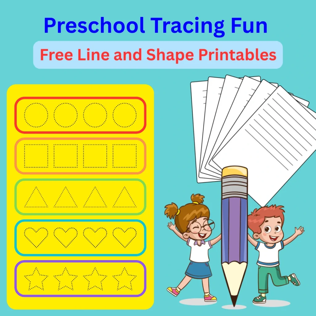 Preschool Tracing Fun - Free Line and Shape Printables (Pages 7)