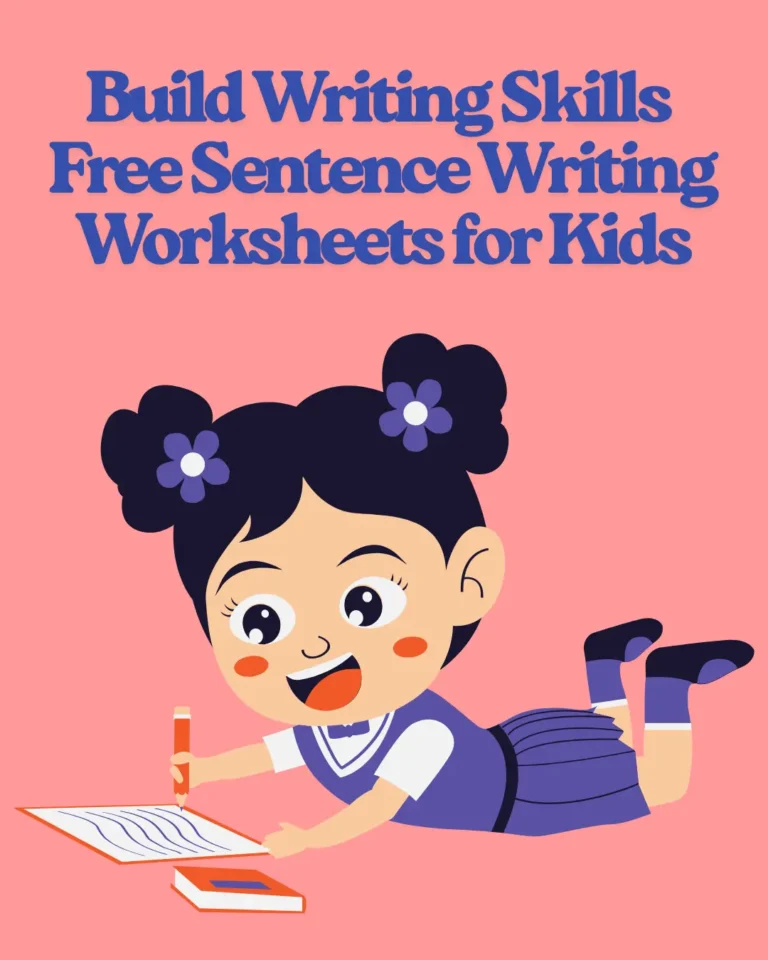 Build Writing Skills – Free Sentence Writing Worksheets for Kids (Pages 4)