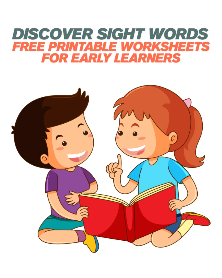 Discover Sight Words Free Printable Worksheets for Early Learners (Pages 3)