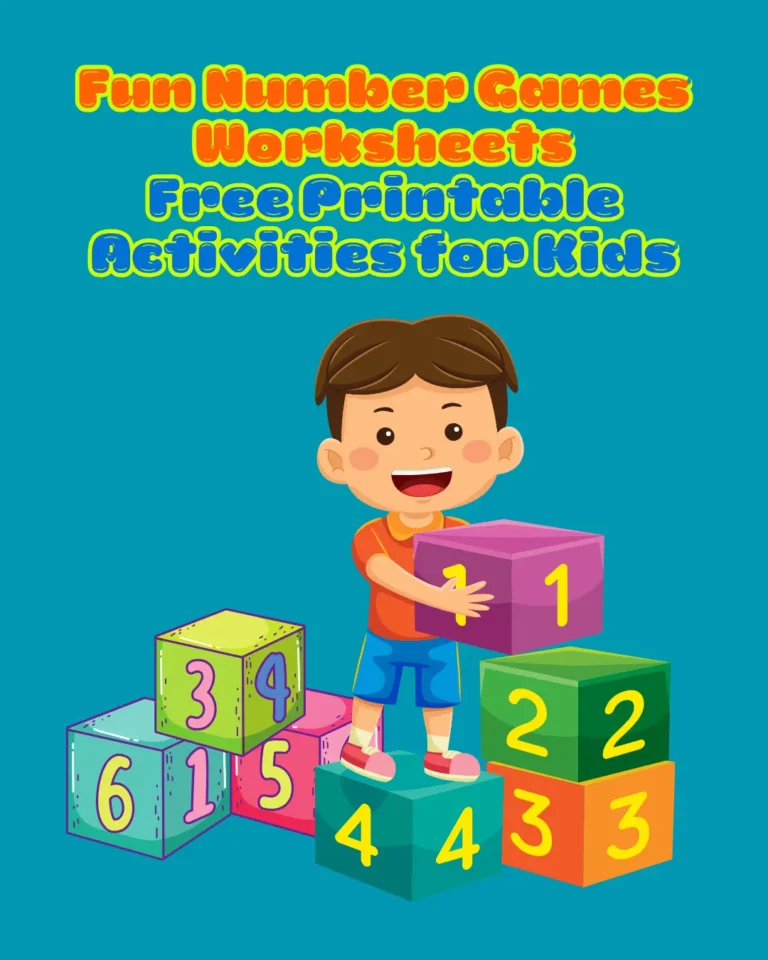 Fun Number Games Worksheets – Free Printable Activities for Kids (Pages 4)