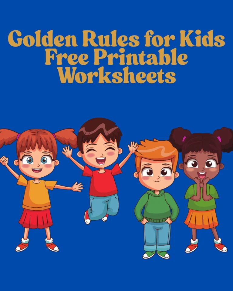 Golden Rules for Kids Free Printable Worksheets (Pages 5)