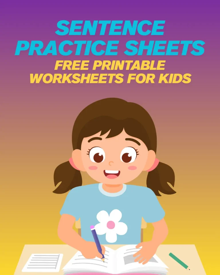Sentence Practice Sheets Free Printable Worksheets for Kids (Pages 5)