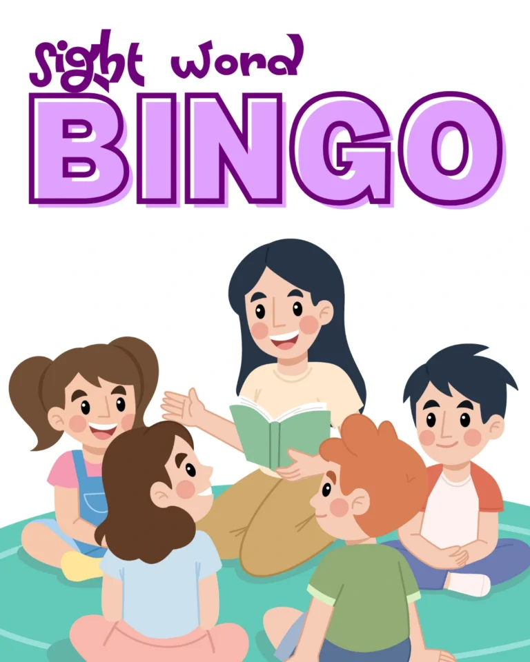 Sight Word Bingo Game for Kids (Pages 6)