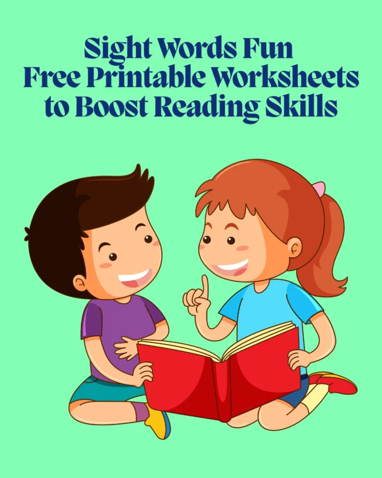 Sight Words Fun Free Printable Worksheets to Boost Reading Skills (Pages 9)