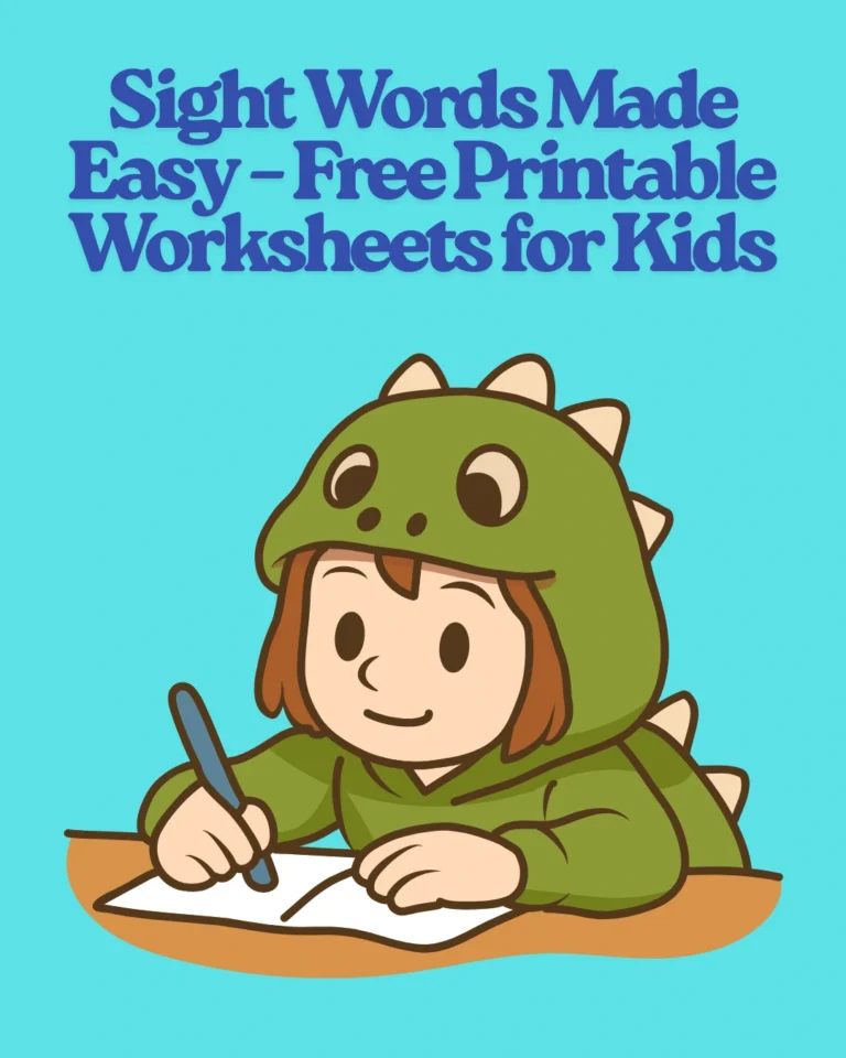Sight Words Made Easy Free Printable Worksheets for Kids (Pages 9)