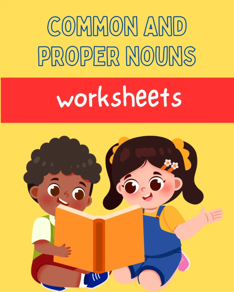Common and Proper Noun Worksheet for Kids (Pages 6)
