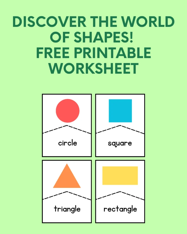 Discover the World of Shapes! Free Printable Worksheet (Pages 5)