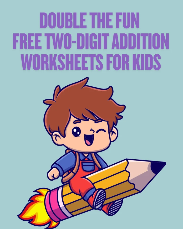Double the Fun Free Two Digit Addition Worksheets for Kids (Pages 4)