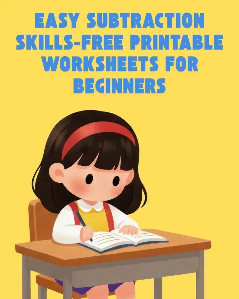 Easy Subtraction Skills Free Printable Worksheets for Beginners (Pages 3)