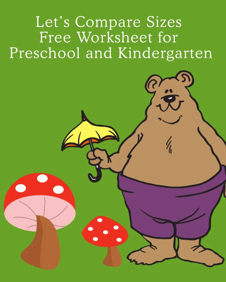 Let’s Compare Sizes Free Worksheets for Preschool and Kindergarten (Pages 5)