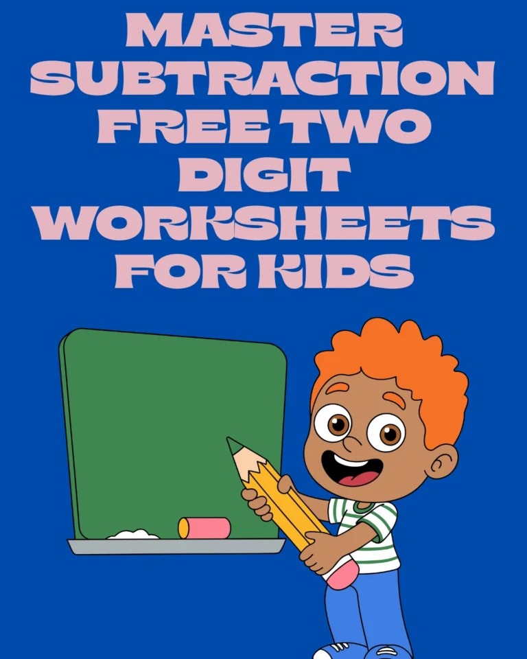 Master Subtraction Free Two Digit Worksheets for Kids (Pages 3)
