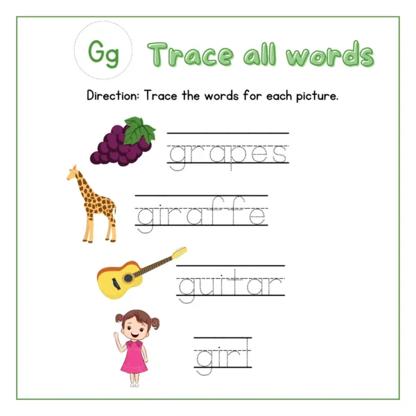 My English Book - Word Practice Fun Worksheet for Kids_2