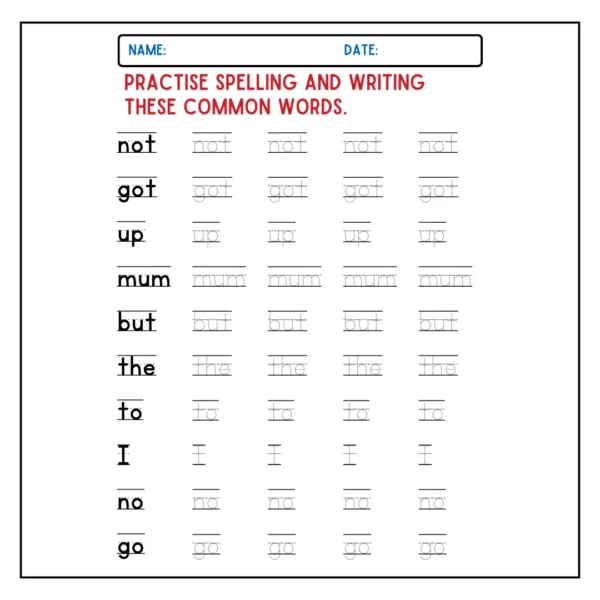 My English Book - Word Practice Fun Worksheet for Kids_3