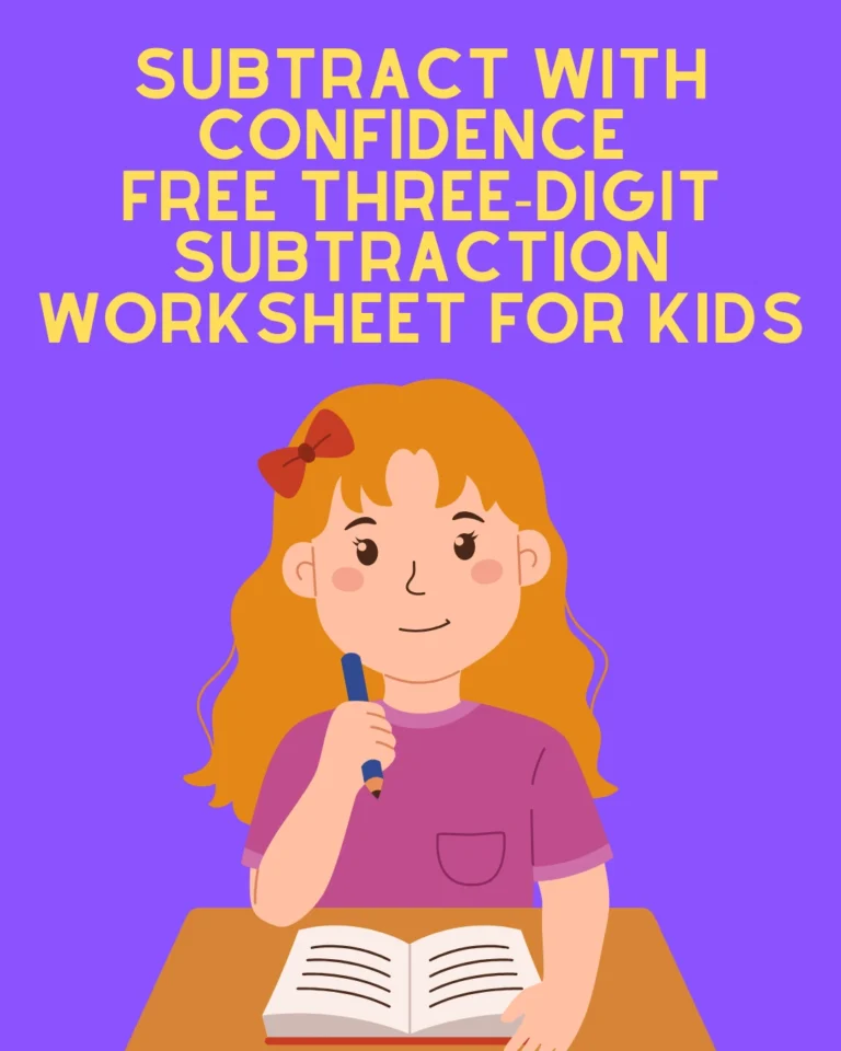Subtract with Confidence Free Three Digit Subtraction Worksheets for Kids (Pages 3)